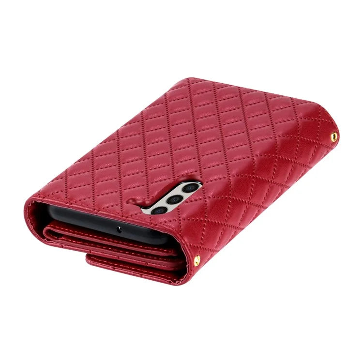 BKS-002 For Samsung Galaxy S23 Cover Card Slots Folio Flip Stand Phone Case