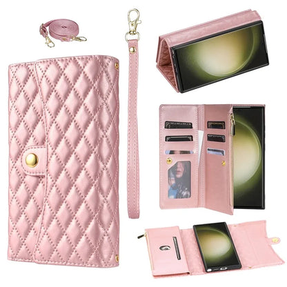 BKS-002 For Galaxy S23 Ultra Phone Cover 7 Card Slots Stand Wallet Case