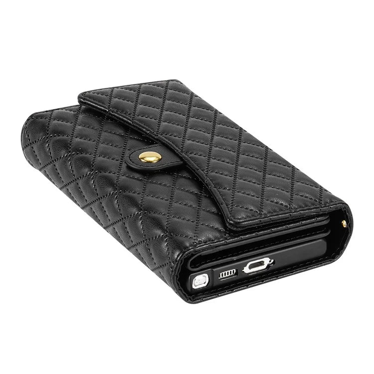 BKS-002 For Galaxy S23 Ultra Phone Cover 7 Card Slots Stand Wallet Case