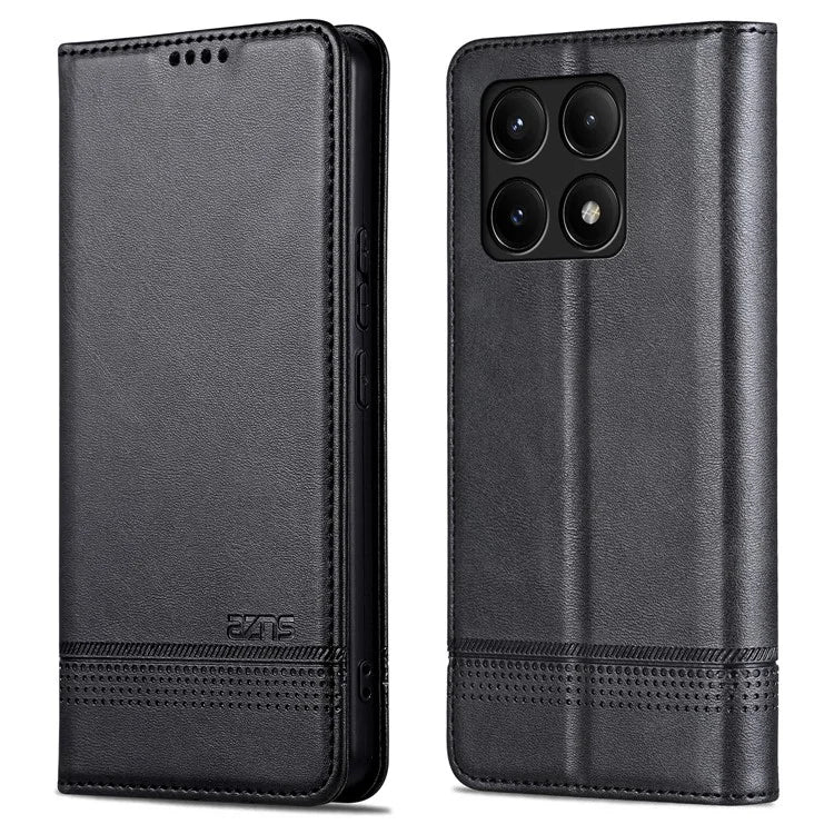 AZNS For Xiaomi Redmi K70 5G / K70 Pro 5G Phone Case Wallet Cover Cowhide Texture