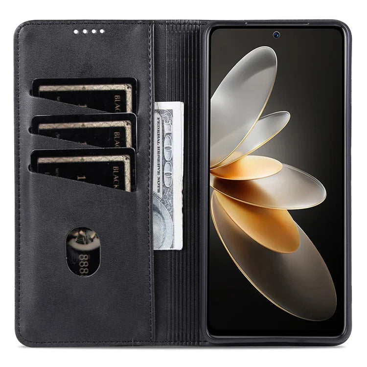 AZNS For Xiaomi Redmi K70 5G / K70 Pro 5G Phone Case Wallet Cover Cowhide Texture