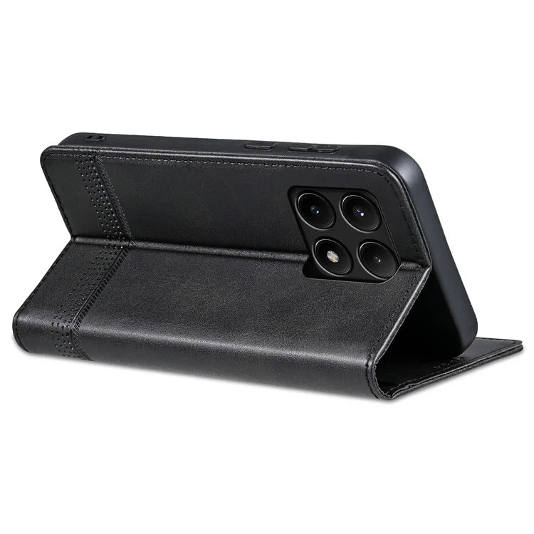 AZNS For Xiaomi Redmi K70 5G / K70 Pro 5G Phone Case Wallet Cover Cowhide Texture