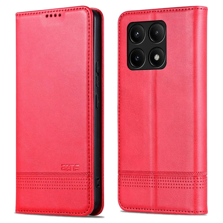 AZNS For Xiaomi Redmi K70 5G / K70 Pro 5G Phone Case Wallet Cover Cowhide Texture