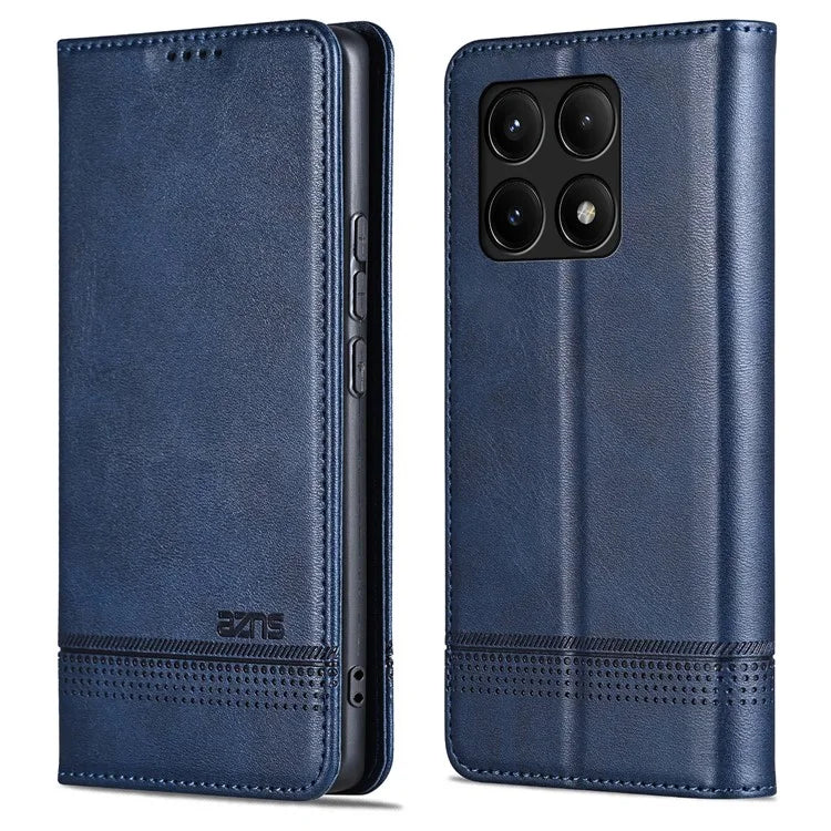 AZNS For Xiaomi Redmi K70 5G / K70 Pro 5G Phone Case Wallet Cover Cowhide Texture