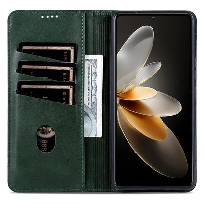 AZNS For Xiaomi Redmi K70 5G / K70 Pro 5G Phone Case Wallet Cover Cowhide Texture