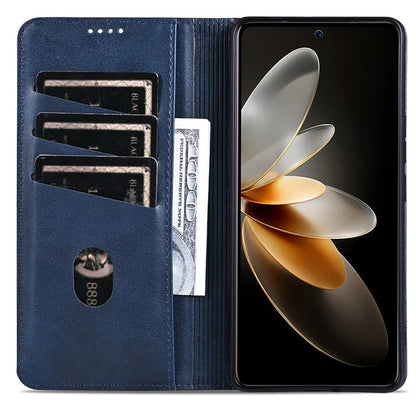 AZNS For Xiaomi Redmi K70E 5G / Poco X6 Pro 5G Wallet Case Phone Leather Cover Stand