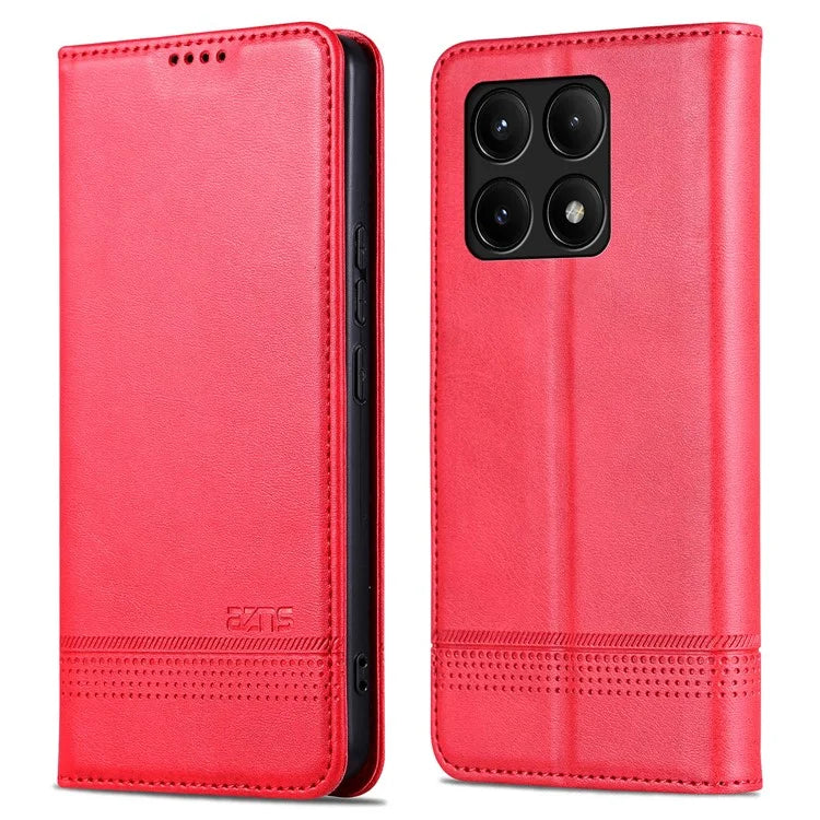 AZNS For Xiaomi Redmi K70E 5G / Poco X6 Pro 5G Wallet Case Phone Leather Cover Stand