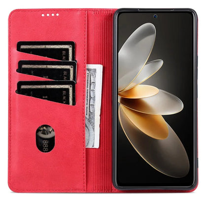 AZNS For Xiaomi Redmi K70E 5G / Poco X6 Pro 5G Wallet Case Phone Leather Cover Stand