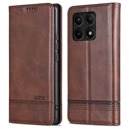 AZNS For Xiaomi Redmi K70E 5G / Poco X6 Pro 5G Wallet Case Phone Leather Cover Stand