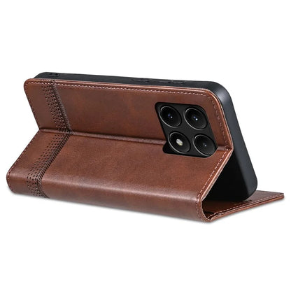 AZNS For Xiaomi Redmi K70E 5G / Poco X6 Pro 5G Wallet Case Phone Leather Cover Stand