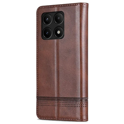 AZNS For Xiaomi Redmi K70E 5G / Poco X6 Pro 5G Wallet Case Phone Leather Cover Stand