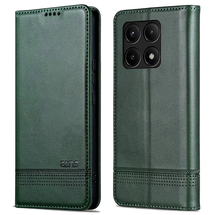 AZNS For Xiaomi Redmi K70E 5G / Poco X6 Pro 5G Wallet Case Phone Leather Cover Stand