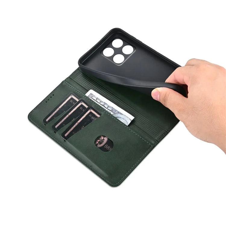 AZNS For Xiaomi Redmi K70E 5G / Poco X6 Pro 5G Wallet Case Phone Leather Cover Stand