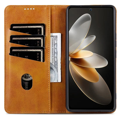 AZNS For Xiaomi Redmi K70E 5G / Poco X6 Pro 5G Wallet Case Phone Leather Cover Stand