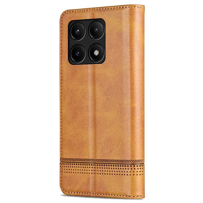 AZNS For Xiaomi Redmi K70E 5G / Poco X6 Pro 5G Wallet Case Phone Leather Cover Stand