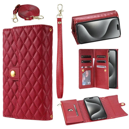 BKS-002 For iPhone 14 Magnetic Case 7 Card Slots Leather Shockproof Phone Cover