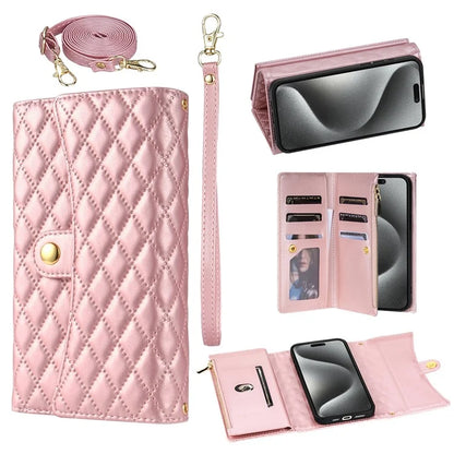 BKS-002 For iPhone 14 Magnetic Case 7 Card Slots Leather Shockproof Phone Cover