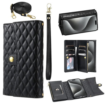 BKS-002 For iPhone 14 Magnetic Case 7 Card Slots Leather Shockproof Phone Cover
