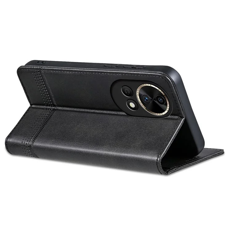 AZNS Wallet Case for Huawei nova 12 5G Leather Phone Cover Folding Stand