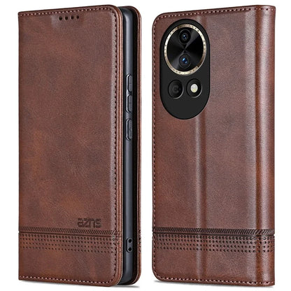 AZNS Wallet Case for Huawei nova 12 5G Leather Phone Cover Folding Stand