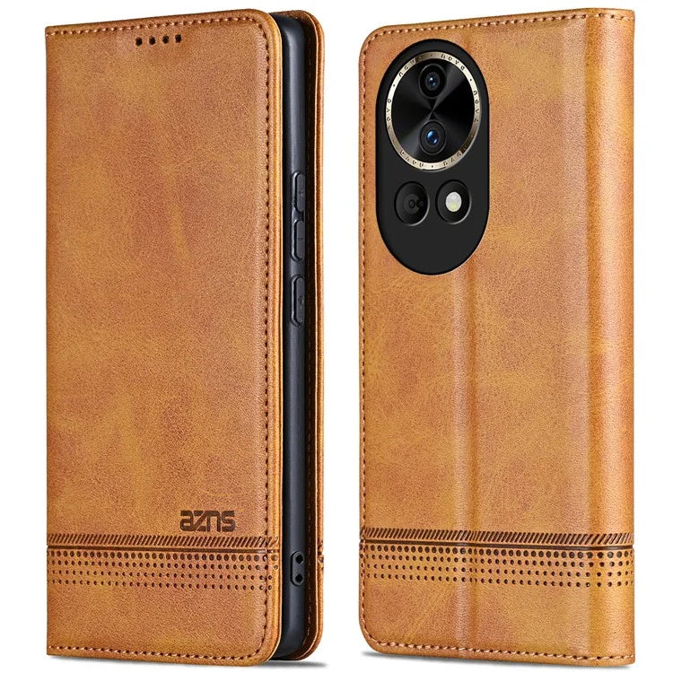 AZNS Wallet Case for Huawei nova 12 5G Leather Phone Cover Folding Stand