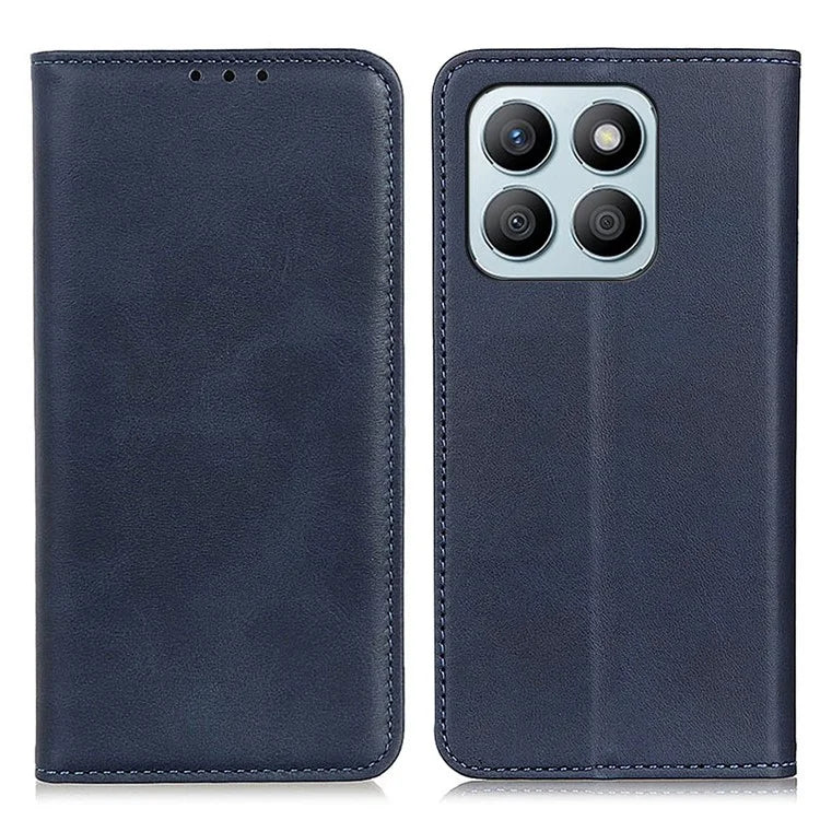 For Honor X8b 4G Split Leather Wallet Case Magnetic Flip Card Holder Phone Cover