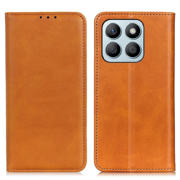 For Honor X8b 4G Split Leather Wallet Case Magnetic Flip Card Holder Phone Cover