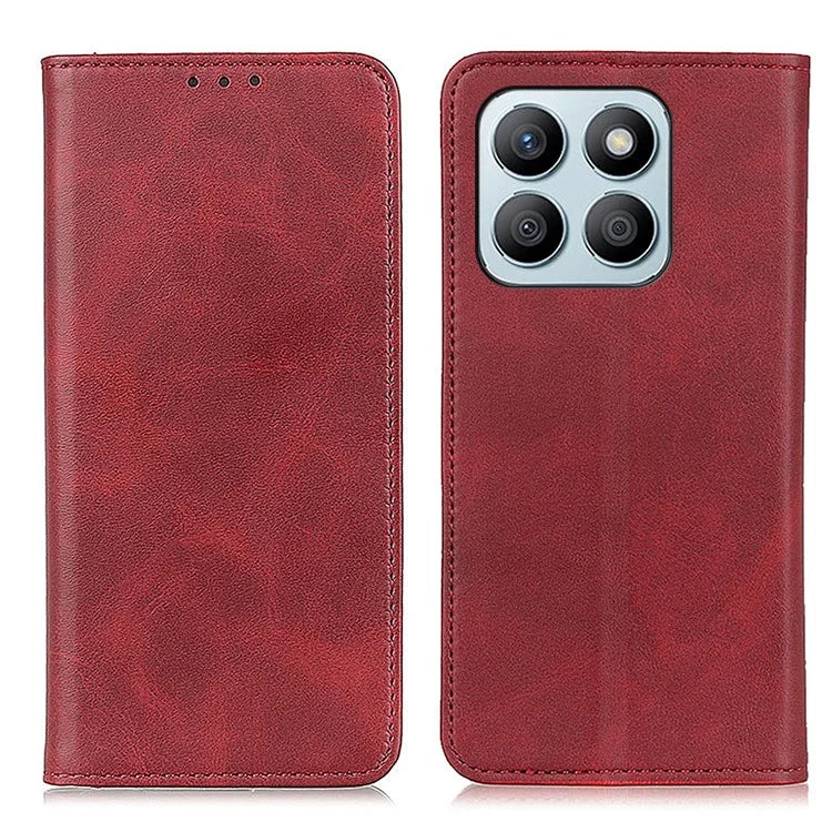 For Honor X8b 4G Split Leather Wallet Case Magnetic Flip Card Holder Phone Cover