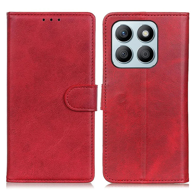 For Honor X8b 4G PU Leather Case Cowhide Texture Flip Phone Cover