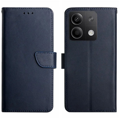 HT02 For Xiaomi Redmi Note 13 4G Case Wallet Phone Cover Genuine Cow Leather