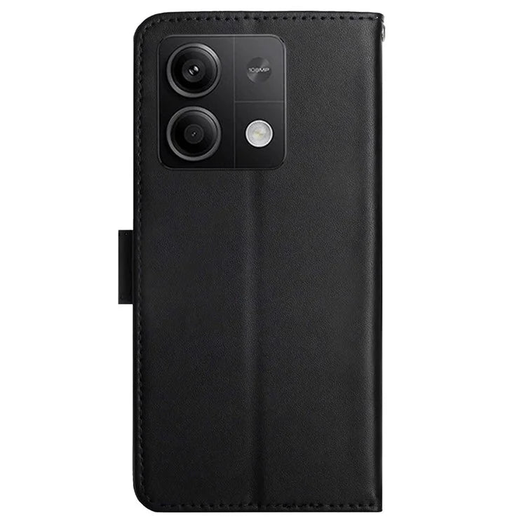 HT02 For Xiaomi Redmi Note 13 4G Case Wallet Phone Cover Genuine Cow Leather