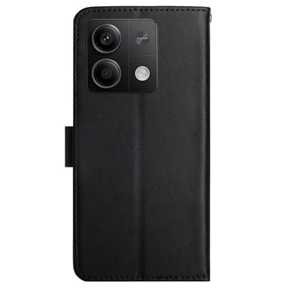HT02 For Xiaomi Redmi Note 13 4G Case Wallet Phone Cover Genuine Cow Leather
