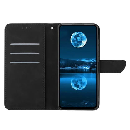 HT05 For Xiaomi Redmi Note 13 4G Magnetic Phone Case Splicing Lines Imprinted Cover
