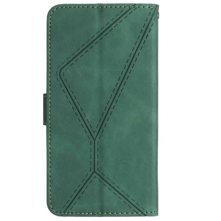 HT05 For Xiaomi Redmi Note 13 4G Magnetic Phone Case Splicing Lines Imprinted Cover