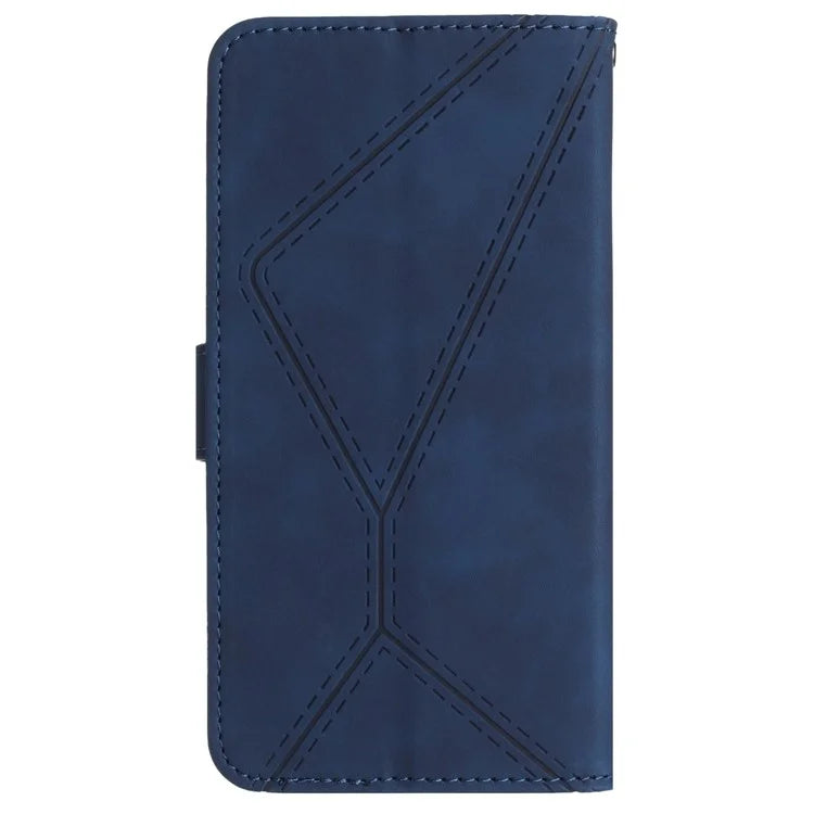 HT05 For Xiaomi Redmi Note 13 4G Magnetic Phone Case Splicing Lines Imprinted Cover