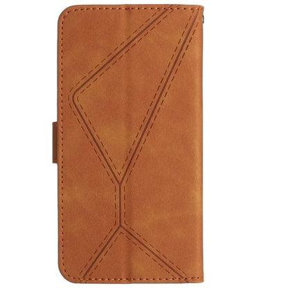 HT05 For Xiaomi Redmi Note 13 4G Magnetic Phone Case Splicing Lines Imprinted Cover