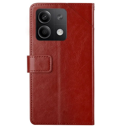HT01 For Xiaomi Redmi Note 13 4G Magnetic Phone Case Y-shaped Line Imprinted Cover