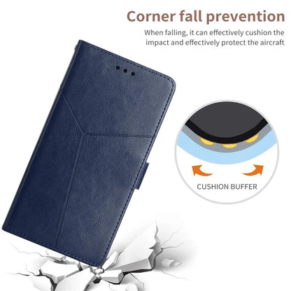 HT01 For Xiaomi Redmi Note 13 4G Magnetic Phone Case Y-shaped Line Imprinted Cover