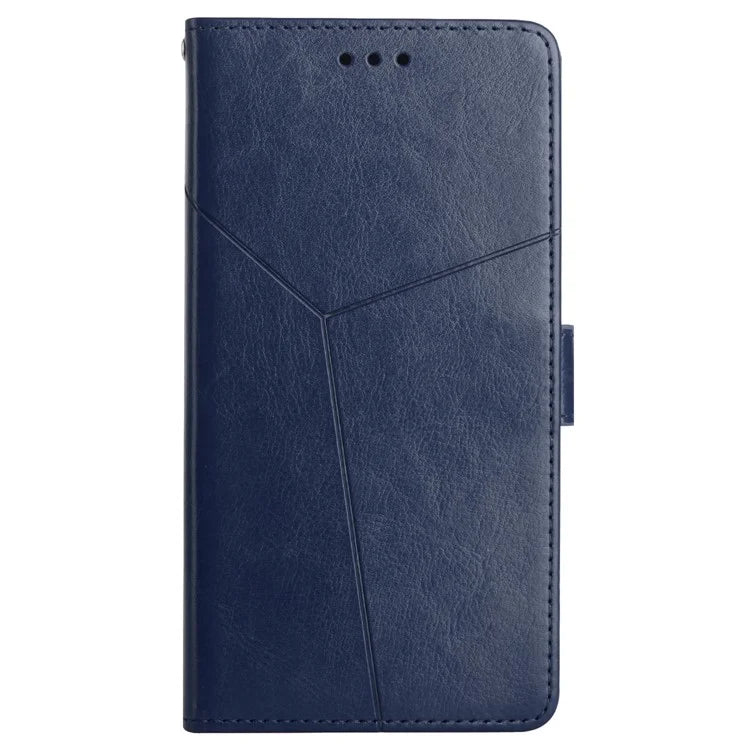 HT01 For Xiaomi Redmi Note 13 4G Magnetic Phone Case Y-shaped Line Imprinted Cover