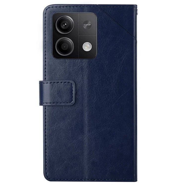 HT01 For Xiaomi Redmi Note 13 4G Magnetic Phone Case Y-shaped Line Imprinted Cover
