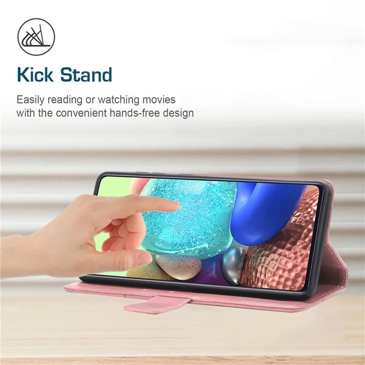 HT01 For Xiaomi Redmi Note 13 4G Magnetic Phone Case Y-shaped Line Imprinted Cover
