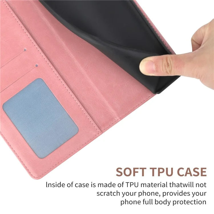 HT01 For Xiaomi Redmi Note 13 4G Magnetic Phone Case Y-shaped Line Imprinted Cover