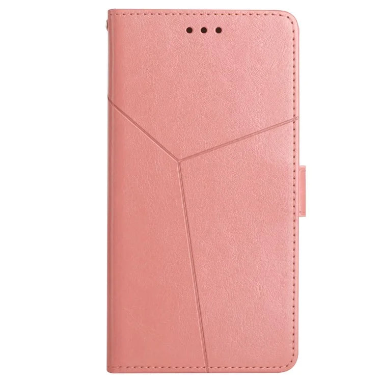HT01 For Xiaomi Redmi Note 13 4G Magnetic Phone Case Y-shaped Line Imprinted Cover