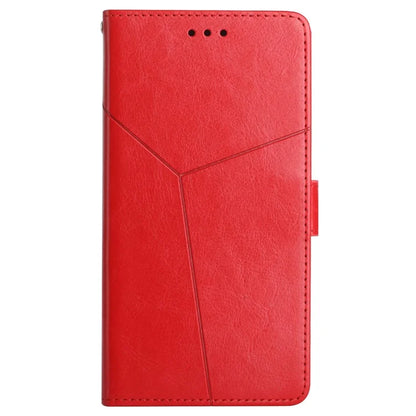 HT01 For Xiaomi Redmi Note 13 4G Magnetic Phone Case Y-shaped Line Imprinted Cover