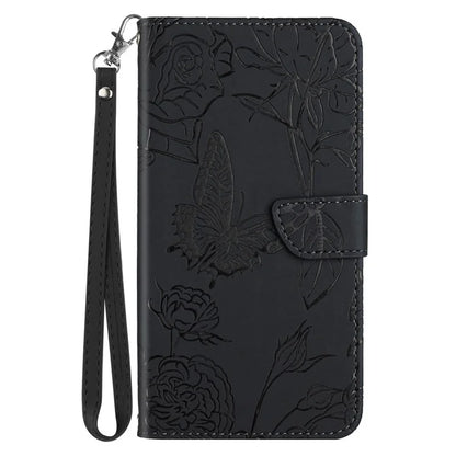 HT03 For Xiaomi Redmi Note 13 4G Case Leather Imprinted Phone Wallet Cover with Hand Strap
