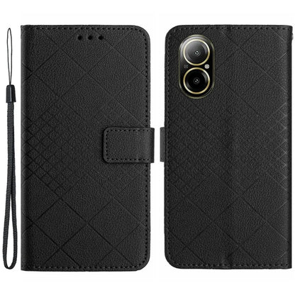 HT06 For Realme C67 4G Leather Case Litchi Texture Phone Cover with Wallet
