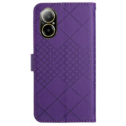 HT06 For Realme C67 4G Leather Case Litchi Texture Phone Cover with Wallet