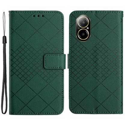 HT06 For Realme C67 4G Leather Case Litchi Texture Phone Cover with Wallet