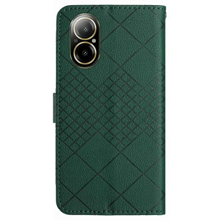 HT06 For Realme C67 4G Leather Case Litchi Texture Phone Cover with Wallet