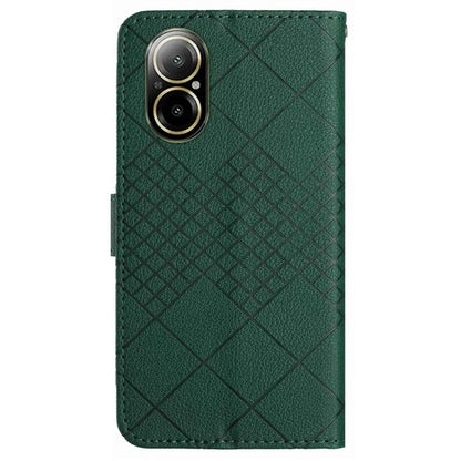 HT06 For Realme C67 4G Leather Case Litchi Texture Phone Cover with Wallet